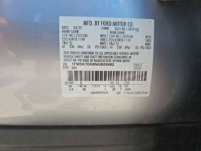 Certified 2022 Ford Explorer XLT w/ Class IV Trailer Tow Package RWD image 34