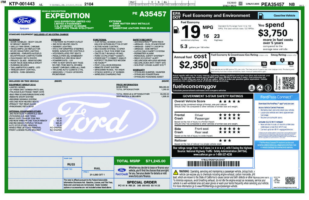 Certified 2023 Ford Expedition Limited RWD image 27