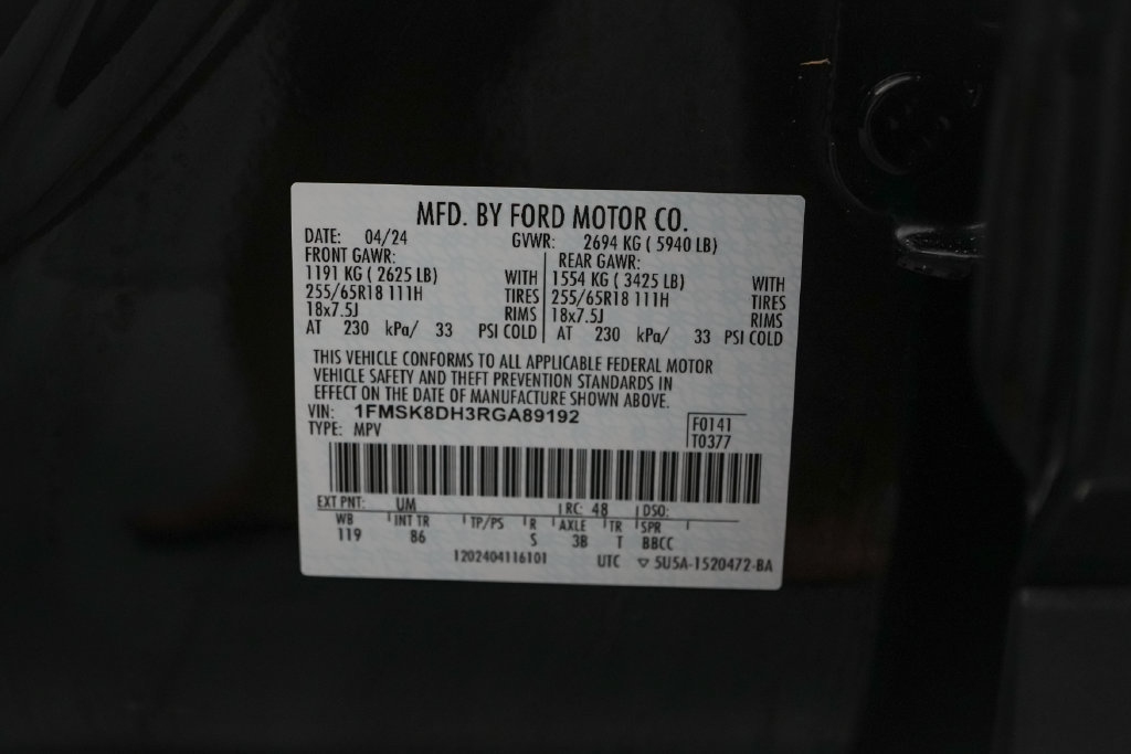 Certified 2024 Ford Explorer XLT AWD/4WD image 25