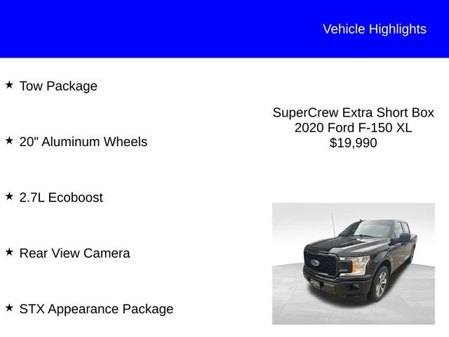 Certified 2020 Ford F150 XL w/ Equipment Group 101A Mid image 2