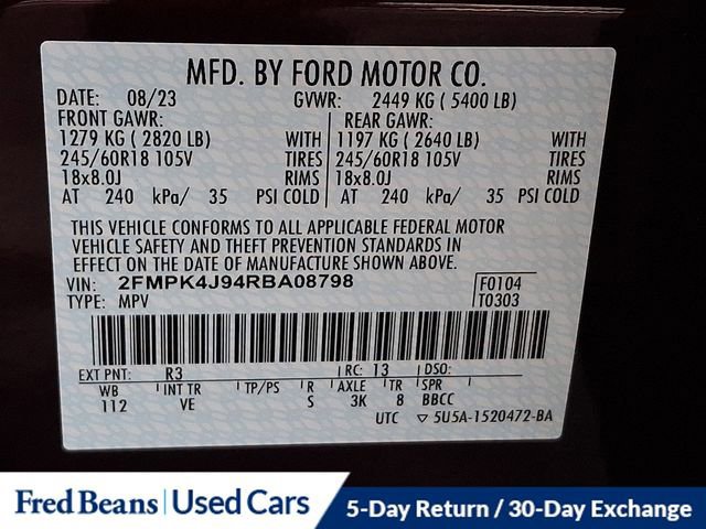 Certified 2024 Ford Edge SEL w/ Convenience Package image 27