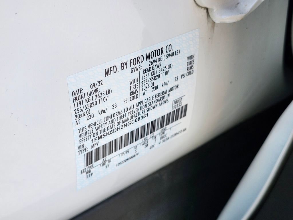 Certified 2022 Ford Explorer XLT w/ Equipment Group 202A image 36