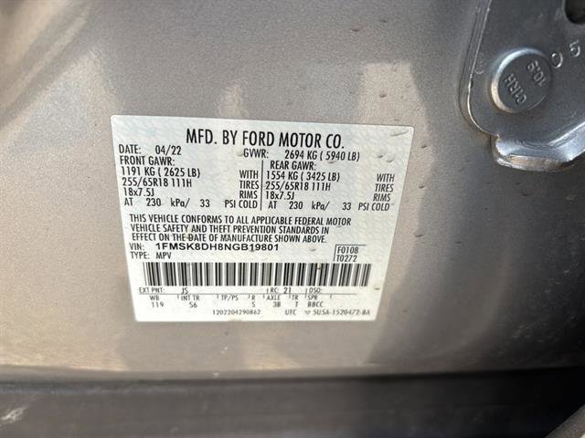 Certified 2022 Ford Explorer XLT w/ Equipment Group 202A image 21
