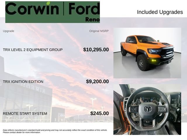 Used 2022 RAM 1500 TRX w/ TRX Level 2 Equipment Group AWD/4WD image 3