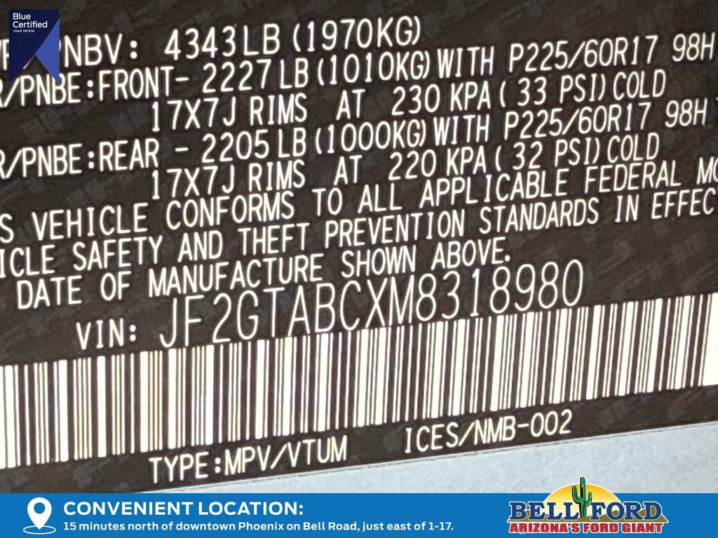 Used 2021 Subaru Crosstrek 2.0i w/ Popular Package #1 image 35