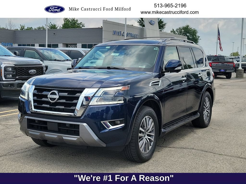 Used 2023 Nissan Armada SL w/ Captain's Chairs Package AWD/4WD video 1