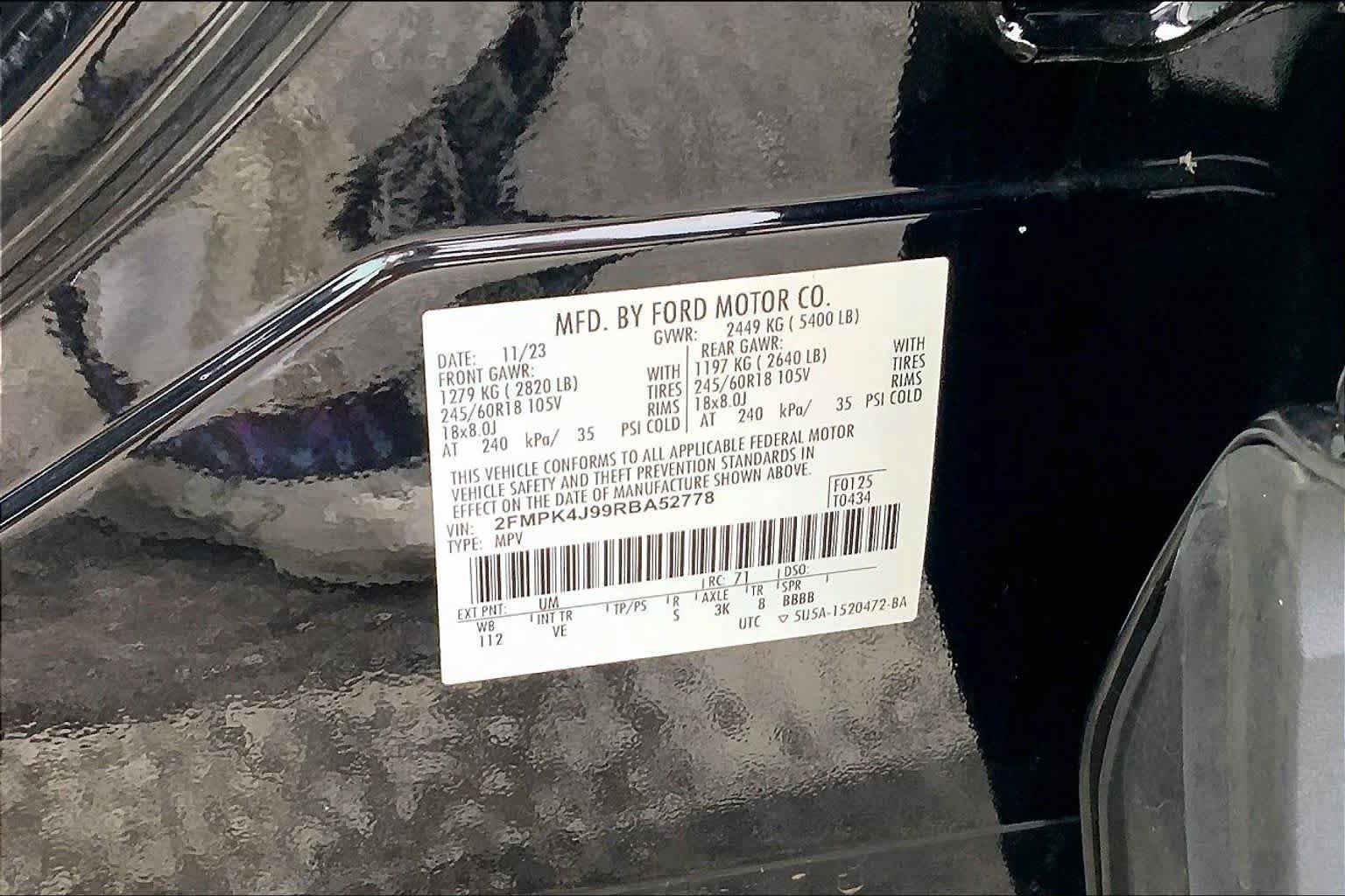 Certified 2024 Ford Edge SEL AWD/4WD image 32