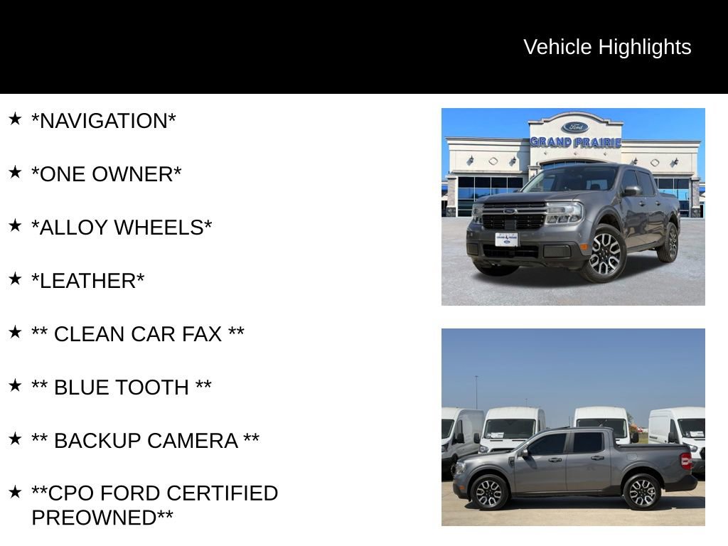 Certified 2022 Ford Maverick Lariat w/ Lariat Luxury Package image 4