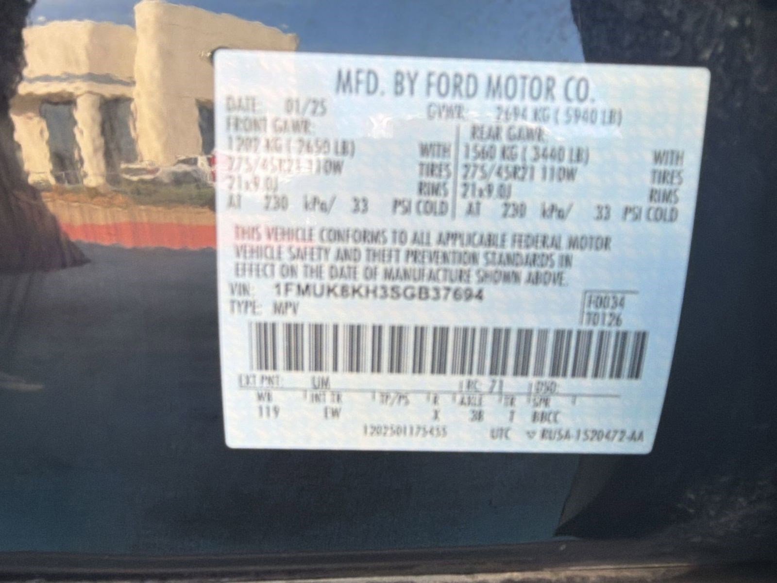 Certified 2025 Ford Explorer ST-Line w/ ST-Line Street Pack image 16