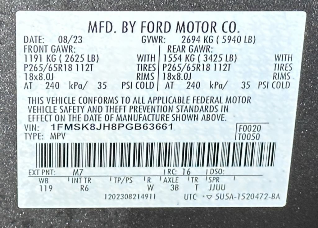 Certified 2023 Ford Explorer Timberline w/ Timberline Technology Package image 57