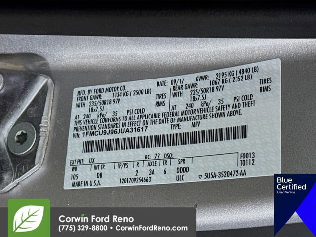 Certified 2018 Ford Escape Titanium image 35