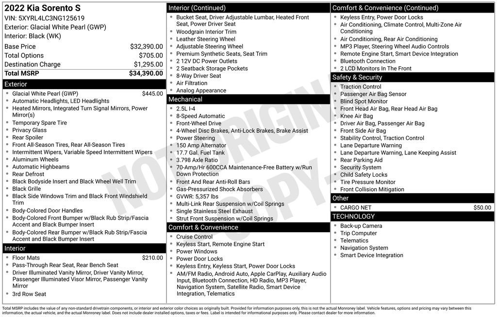 Used 2022 Kia Sorento S image 9