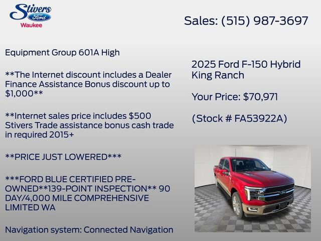 Certified 2025 Ford F150 King Ranch image 7