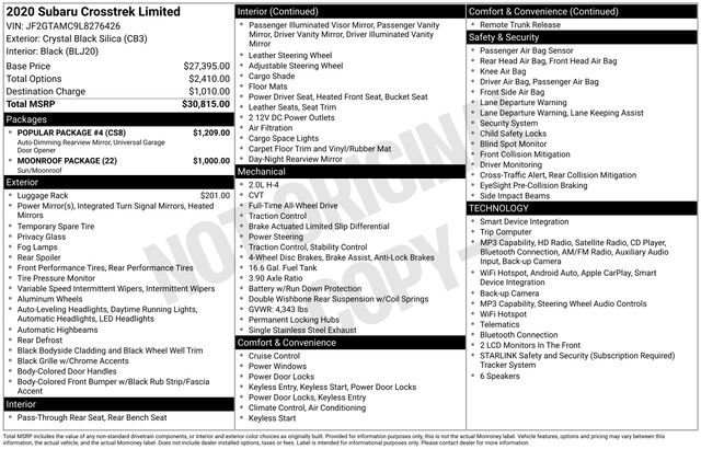 Used 2020 Subaru Crosstrek 2.0i Limited w/ Popular Package #4 image 40