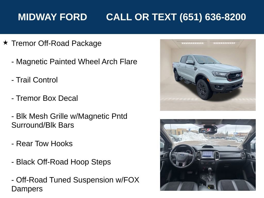 Certified 2022 Ford Ranger Lariat w/ Tremor Off-Road Package image 25
