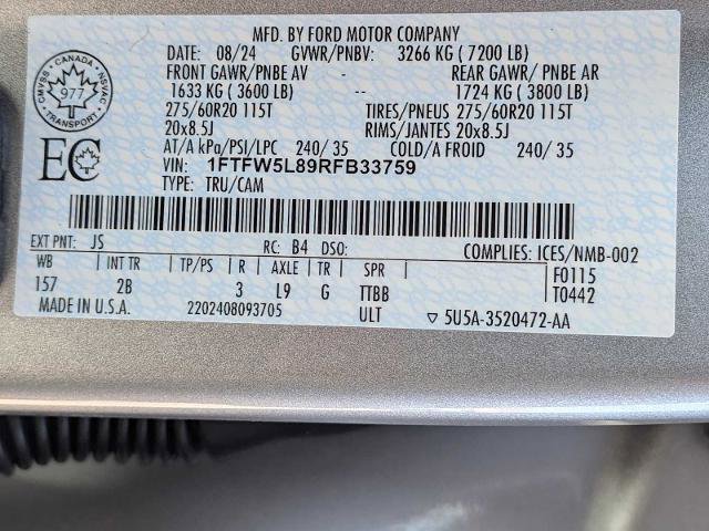 Certified 2024 Ford F150 Lariat w/ Bed Utility Package AWD/4WD image 36