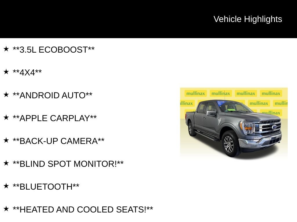 Certified 2022 Ford F150 Lariat w/ Max Trailer Tow Package AWD/4WD image 13