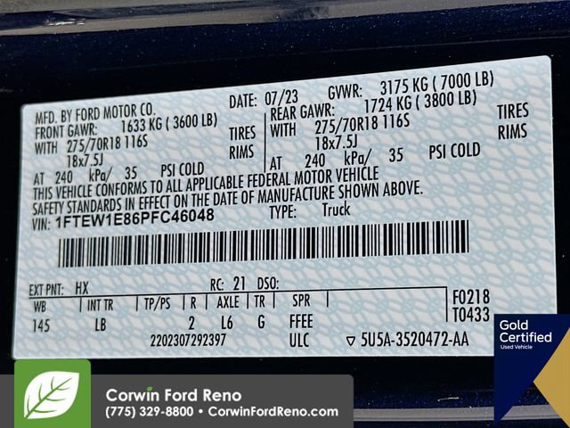 Certified 2023 Ford F150 Tremor w/ Trailer Tow Package AWD/4WD image 35