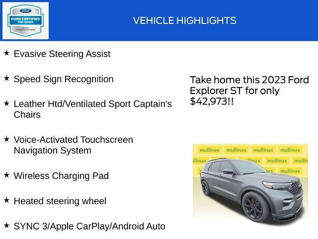 Certified 2023 Ford Explorer ST w/ Equipment Group 401A AWD/4WD image 20