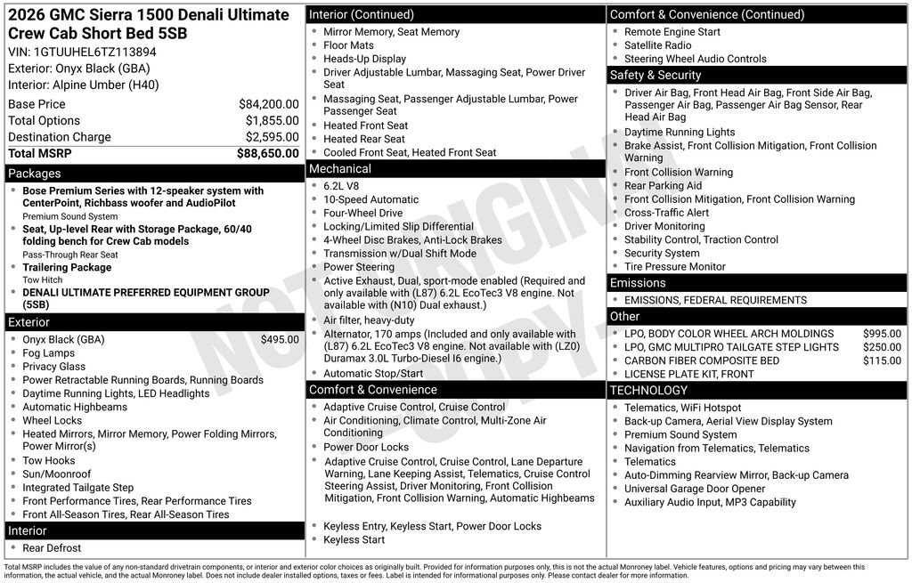 Used 2026 GMC Sierra 1500 Denali Ultimate image 5