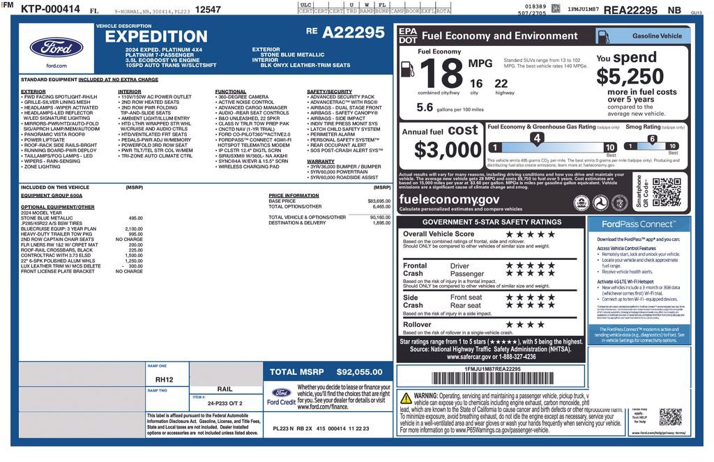 Certified 2024 Ford Expedition Platinum AWD/4WD image 45