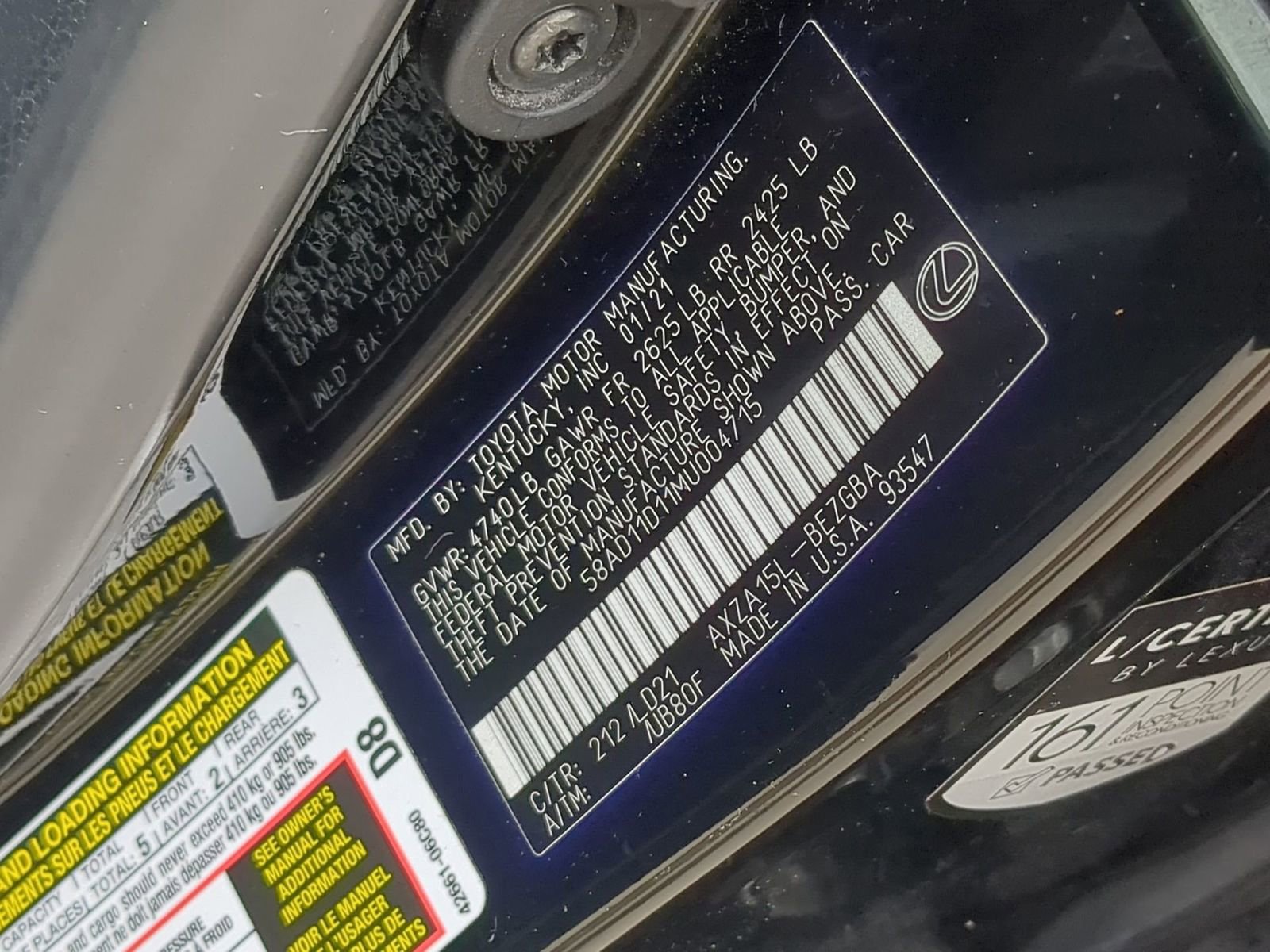 Used 2021 Lexus ES 250 w/ Premium Package image 41