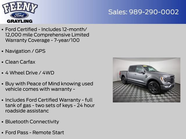 Certified 2023 Ford F150 Lariat w/ Equipment Group 502A High AWD/4WD image 4