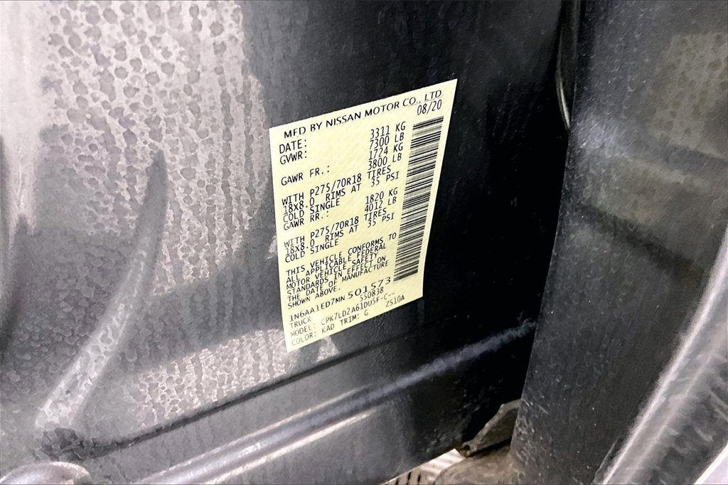 Used 2021 Nissan Titan PRO-4X w/ Pro-4x Convenience Package image 26