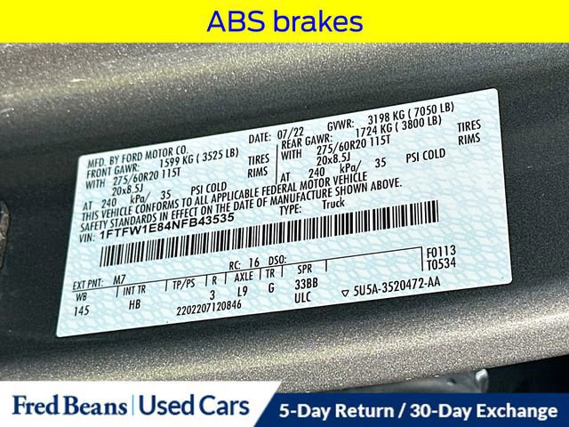 Certified 2022 Ford F150 Lariat image 37