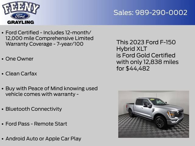 Certified 2023 Ford F150 XLT w/ Equipment Group 302A High image 10