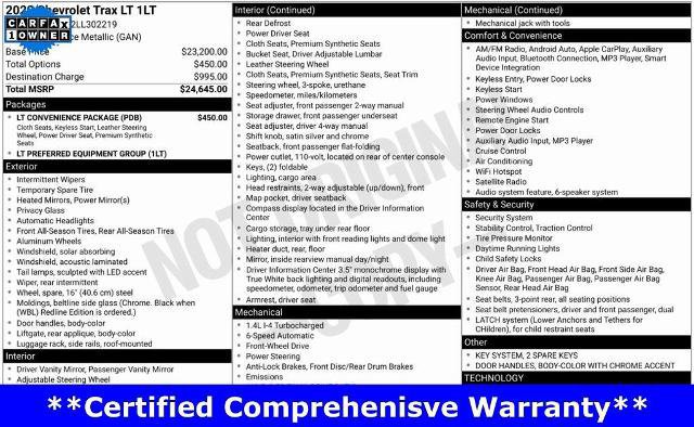 Used 2020 Chevrolet Trax LT w/ LT Convenience Package image 24