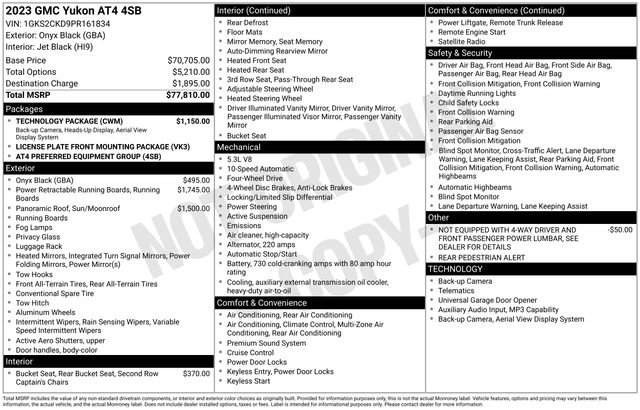 Used 2023 GMC Yukon AT4 w/ Technology Package AWD/4WD image 27
