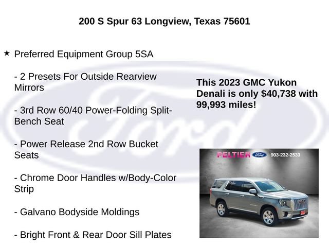 Used 2023 GMC Yukon Denali w/ Max Trailering Package RWD image 5