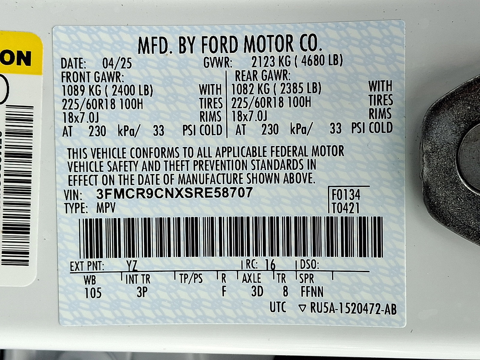 Certified 2025 Ford Bronco Sport Outer Banks w/ Outer Banks Tech Package+ AWD/4WD image 27