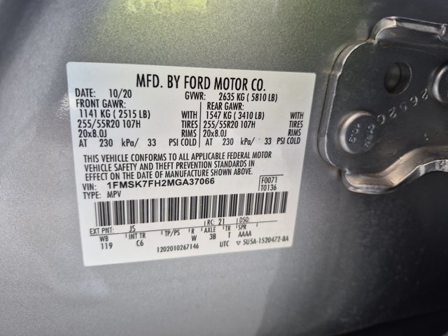 Certified 2021 Ford Explorer Limited w/ Equipment Group 301A RWD image 40