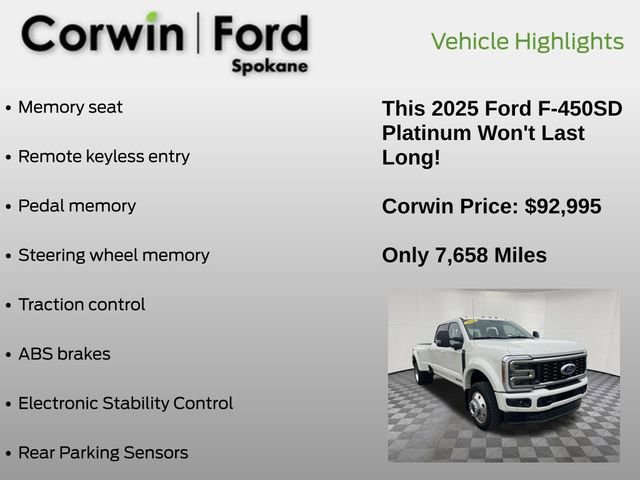 Certified 2025 Ford F450 Platinum w/ FX4 Off-Road Package image 31