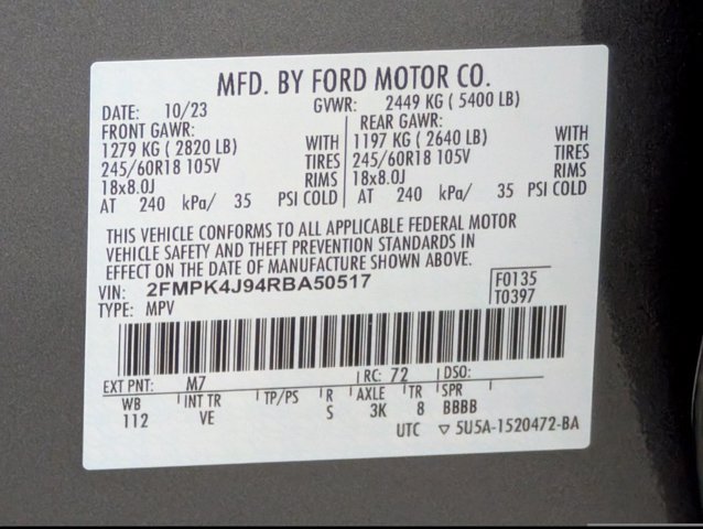 Certified 2024 Ford Edge SEL AWD/4WD image 23