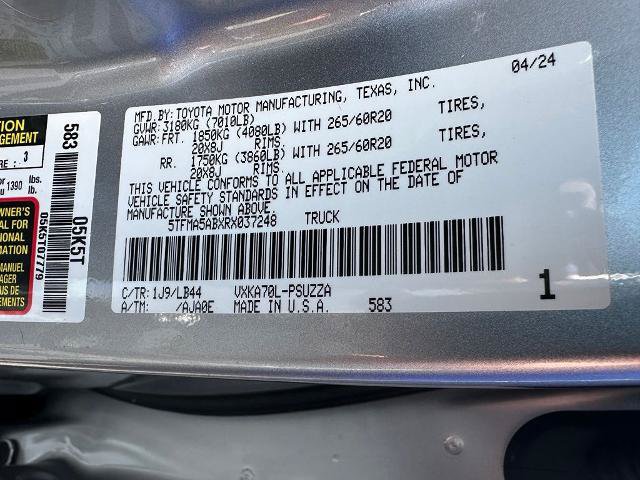 Used 2024 Toyota Tundra 1794 Edition RWD image 20