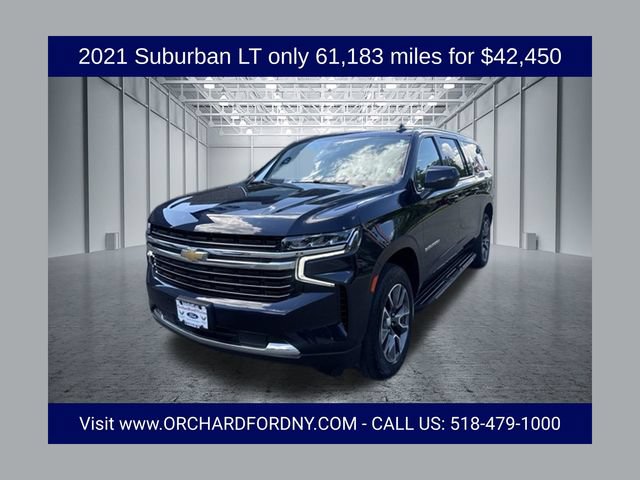 Used 2021 Chevrolet Suburban LT w/ Rear Media and Nav Package
