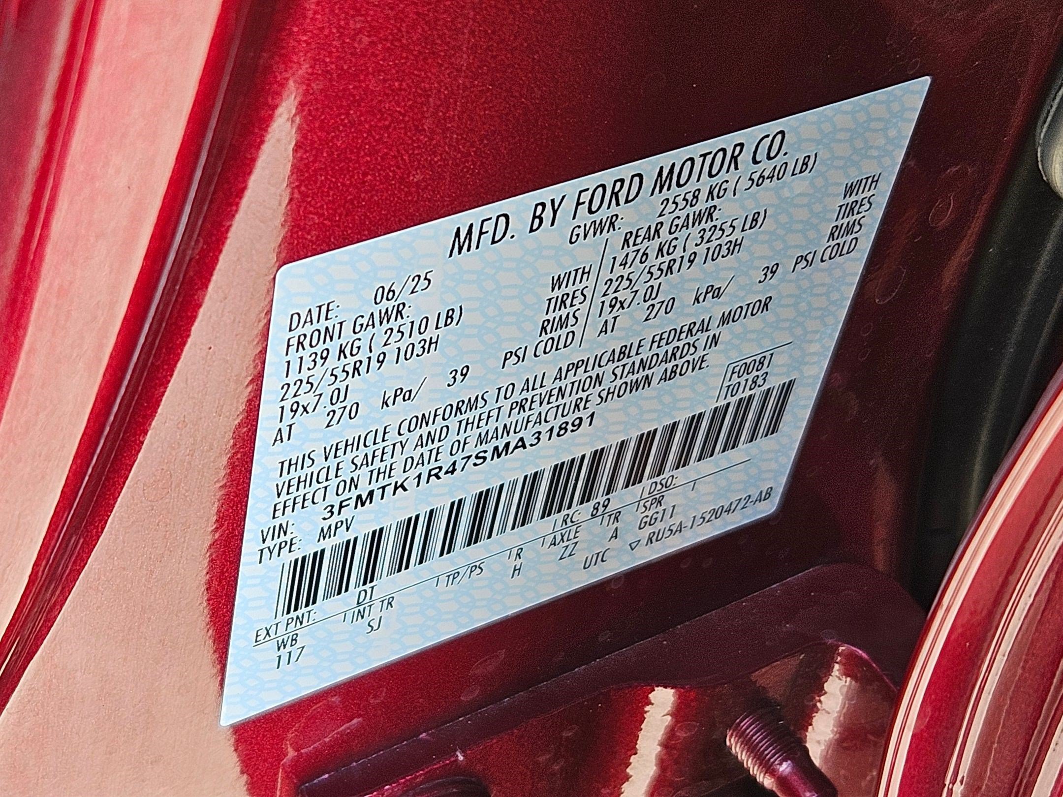 Certified 2025 Ford Mustang Mach-E Select w/ Comfort Package Lite RWD image 36