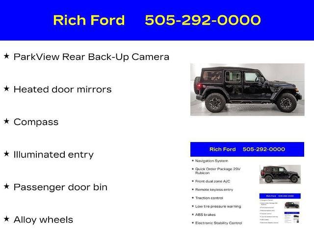 Used 2023 Jeep Wrangler Unlimited Rubicon 4xe AWD/4WD image 26
