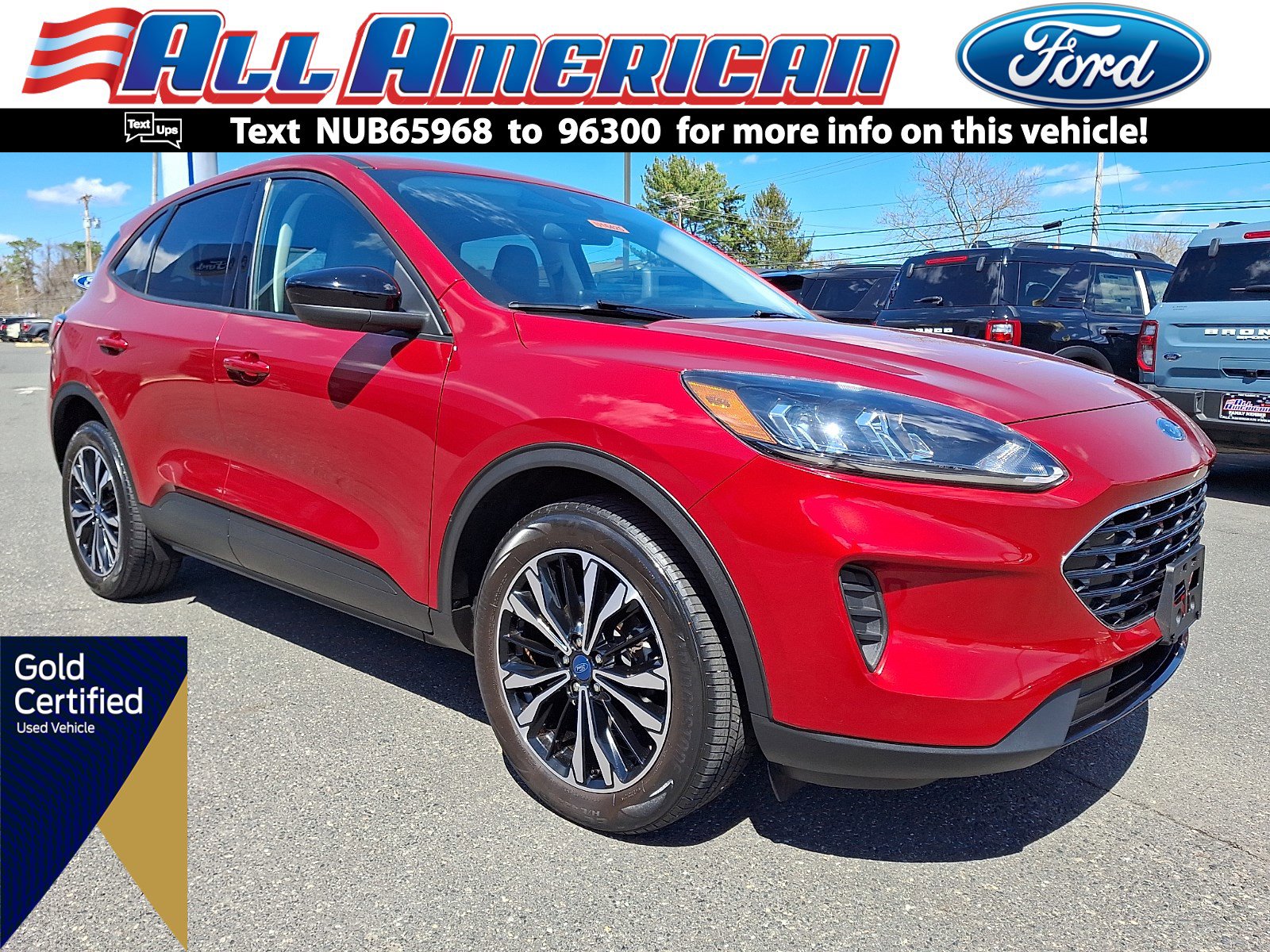 Certified 2022 Ford Escape SE w/ SE Sport Appearance Package