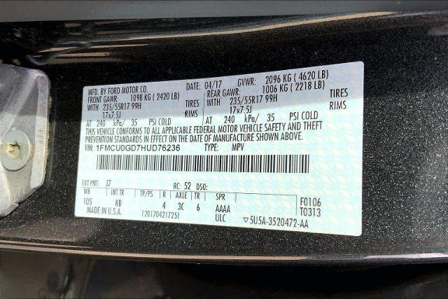 Certified 2017 Ford Escape SE image 34