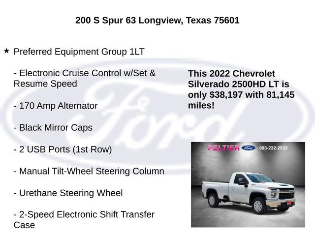 Used 2022 Chevrolet Silverado 2500 LT w/ Convenience Package AWD/4WD image 15