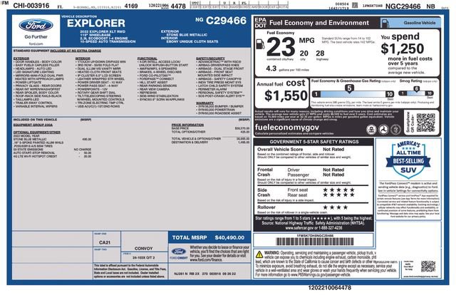 Certified 2022 Ford Explorer XLT image 30