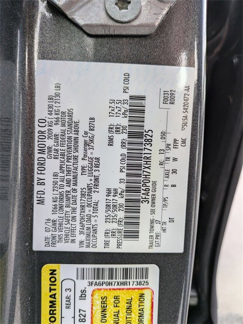 Certified 2017 Ford Fusion SE image 24