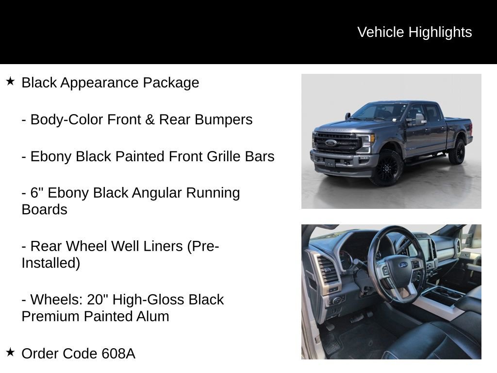 Certified 2022 Ford F250 Lariat w/ Black Appearance Package image 6