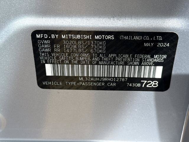 Used 2024 Mitsubishi Mirage ES FWD image 16