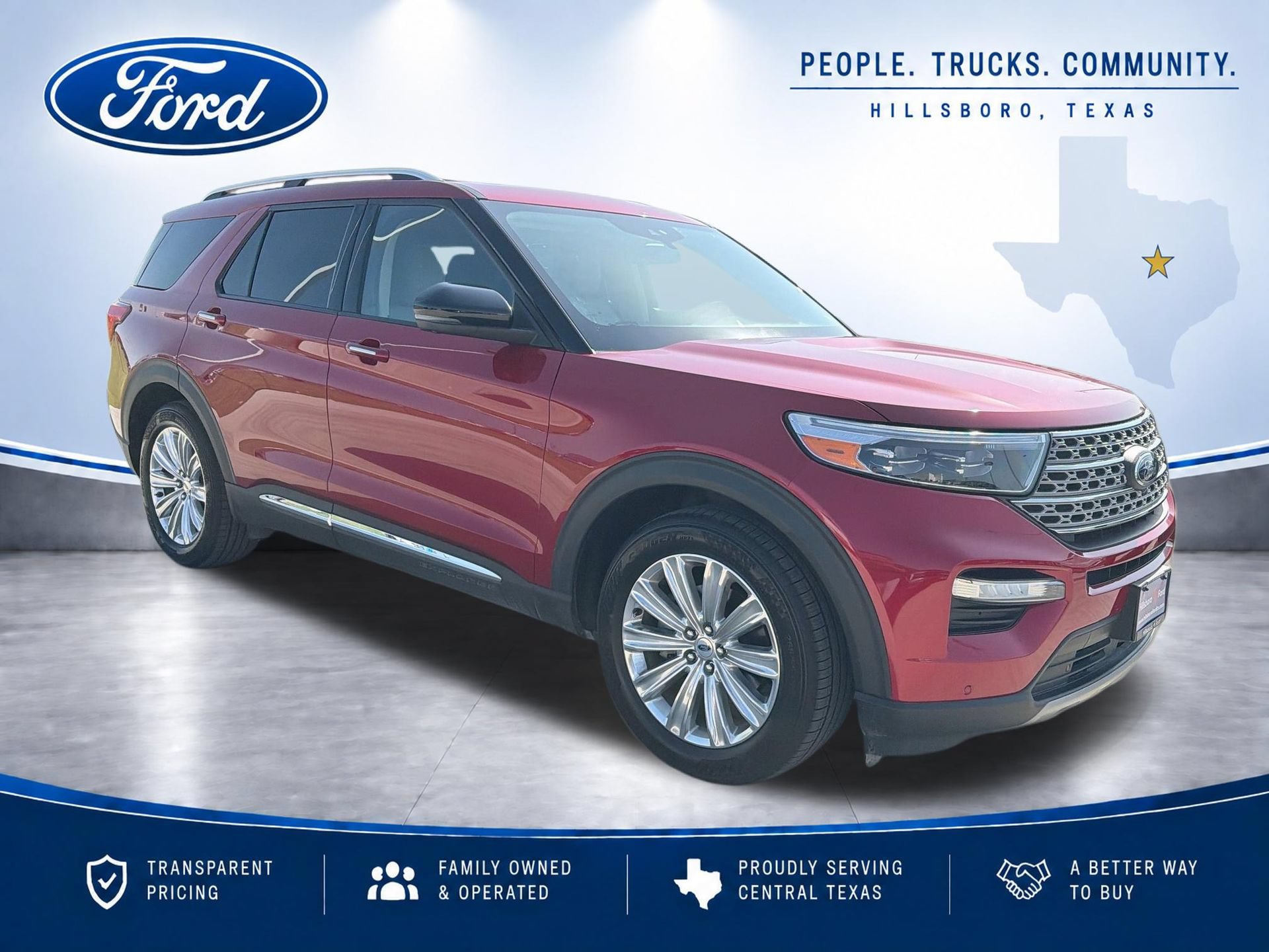 Certified 2023 Ford Explorer Limited w/ Limited Technology Package RWD image 3