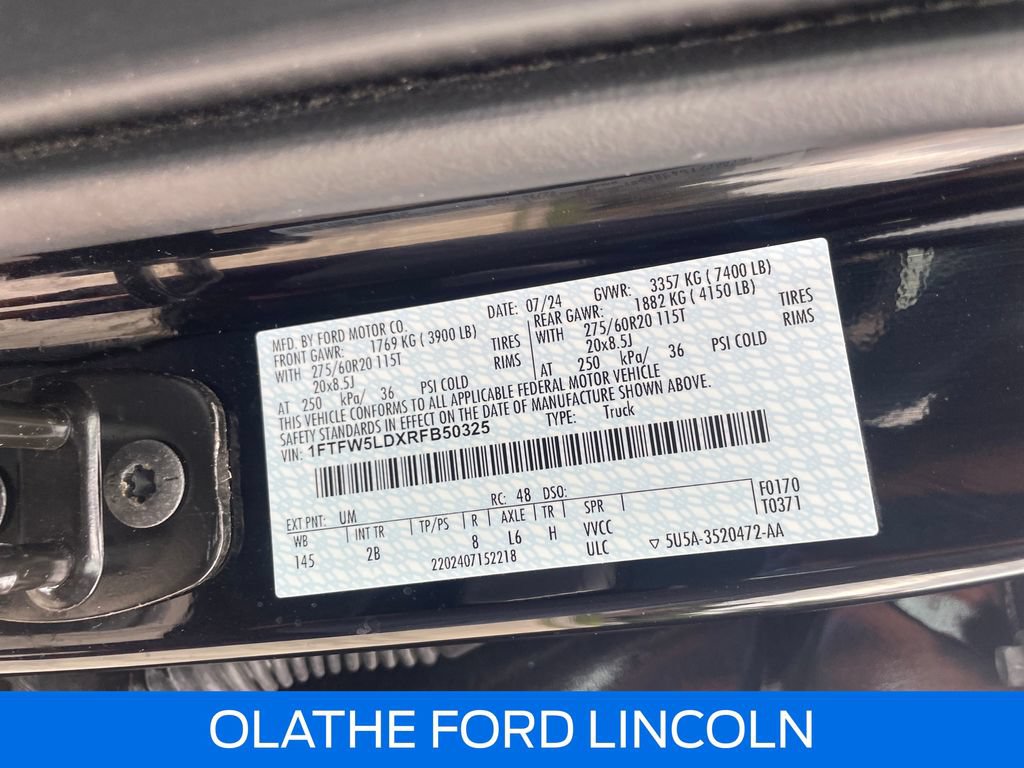 Certified 2024 Ford F150 Lariat w/ Equipment Group 502A High AWD/4WD image 22